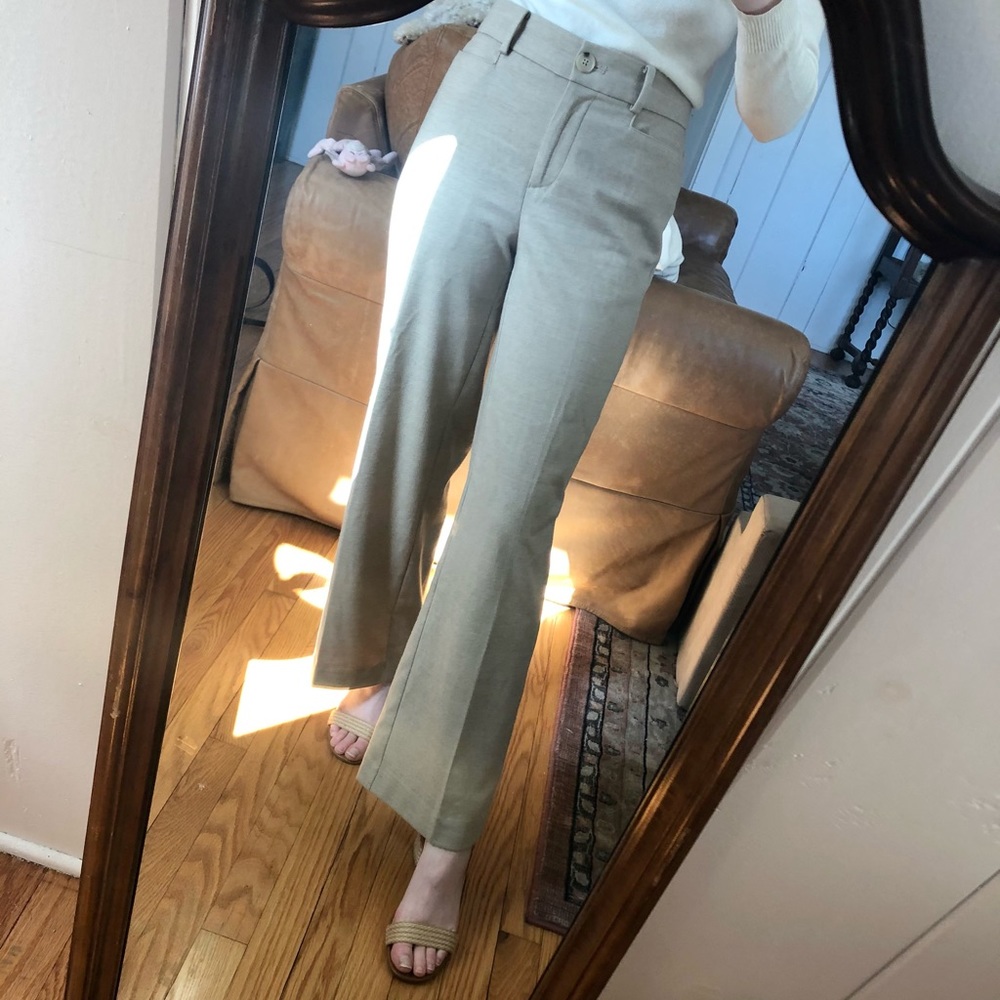 LOFT high waisted tan pant